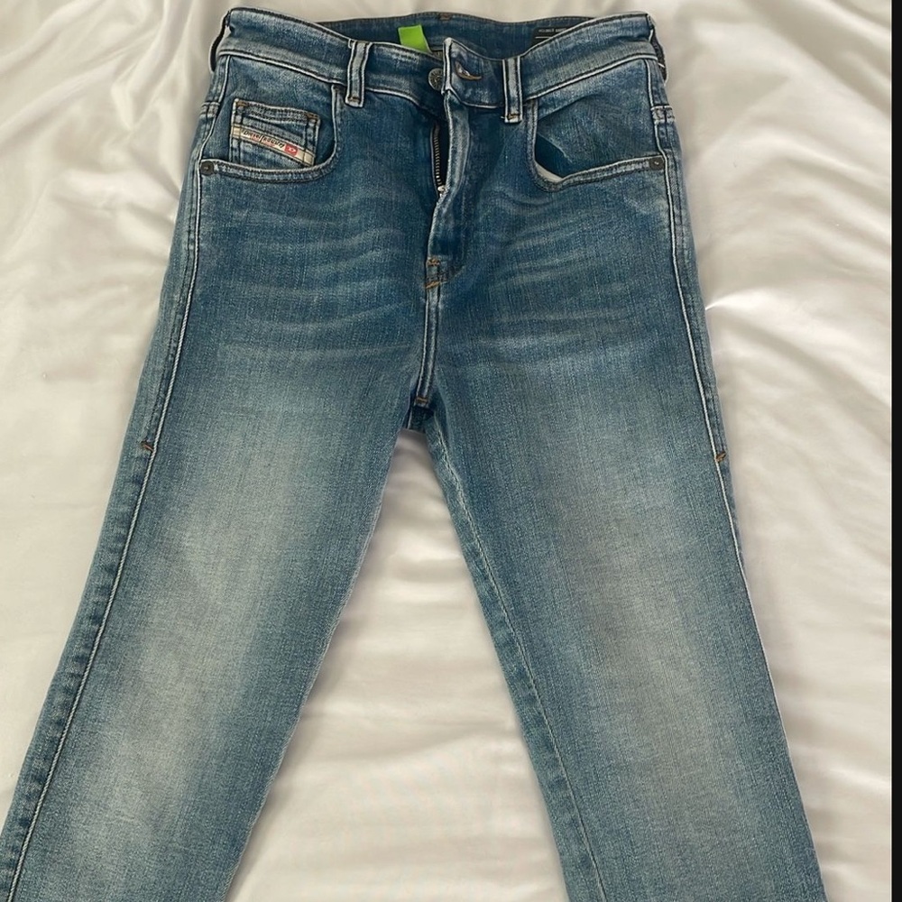 Diesel Blue High Rise Jeans with Vintage Appeal